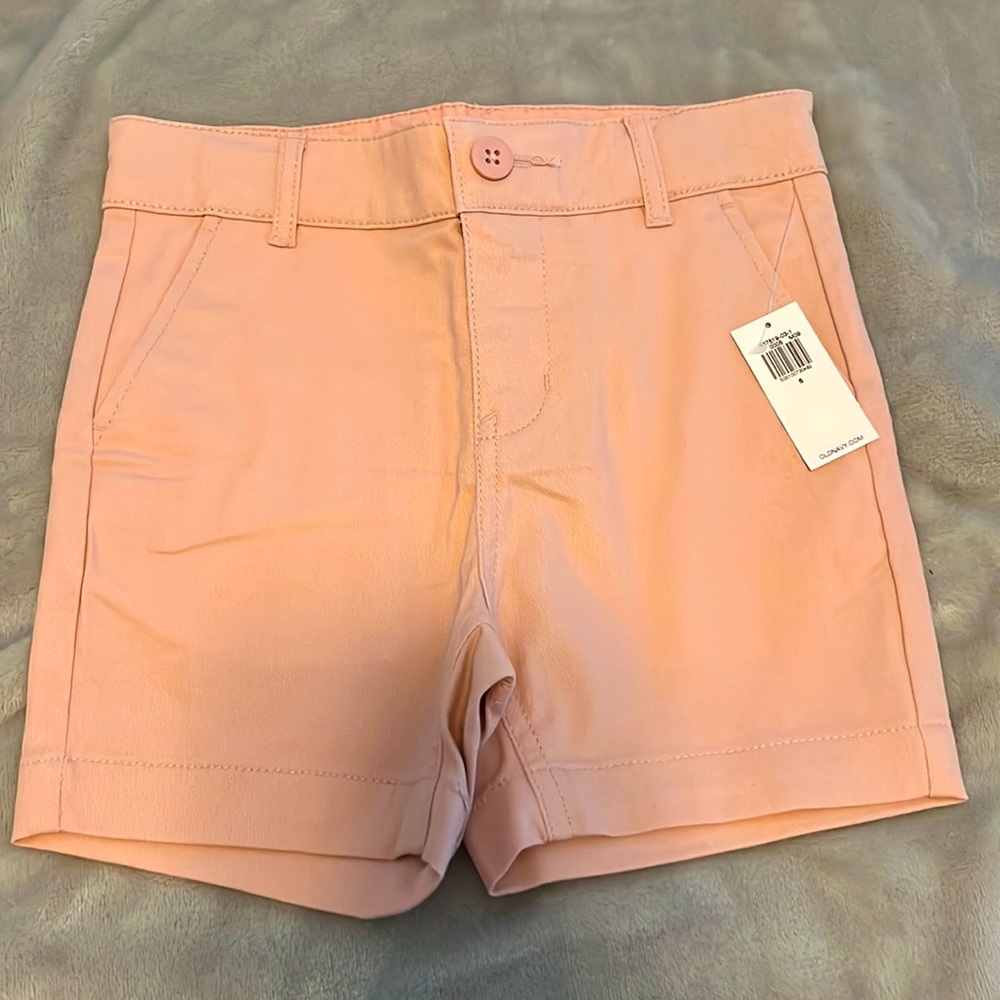 Old Navy Boys Pink Chino Shorts Size 5 NWT